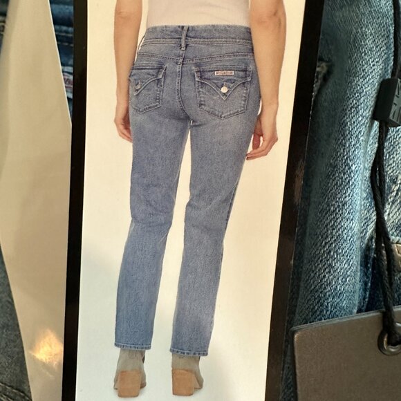 New Hudson Jean Women's Size 14 Light Blue Mid-rise Straight Leg Stretch Stylish - Picture 12 of 15